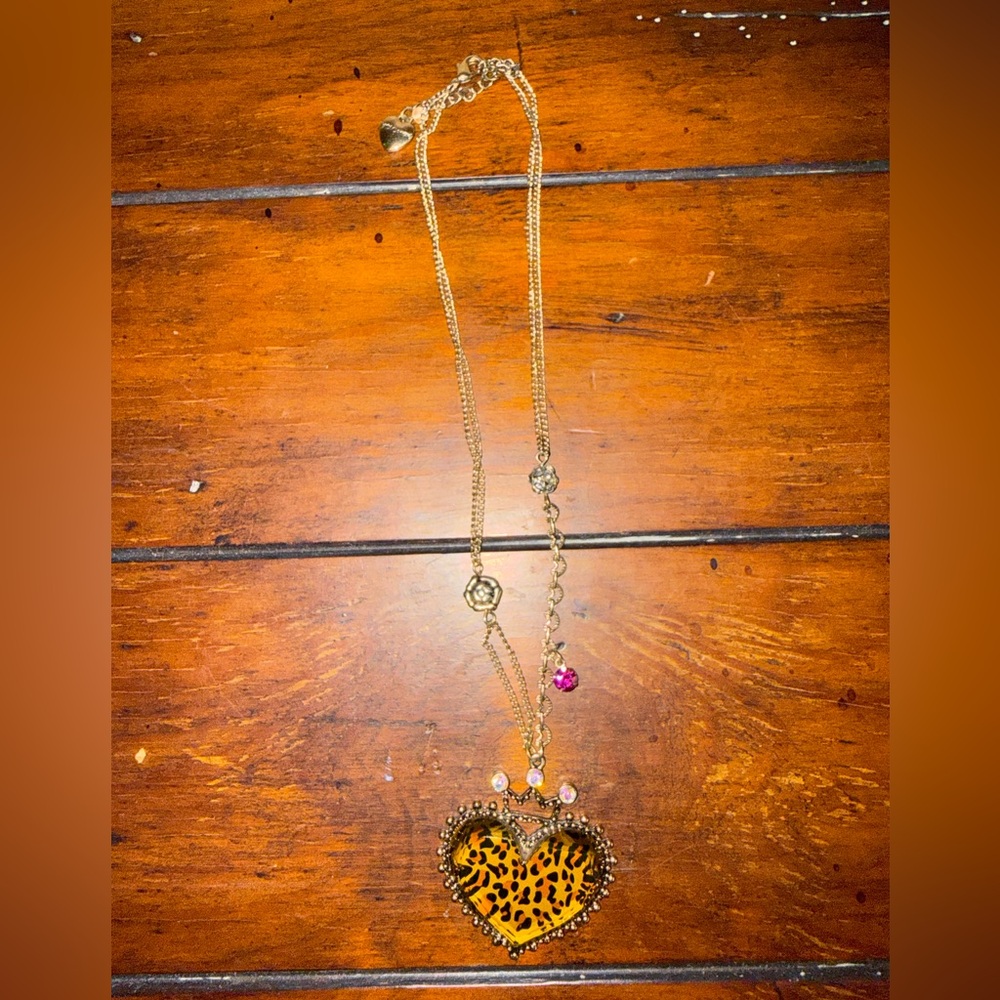 Betsey Johnson Heart Necklace